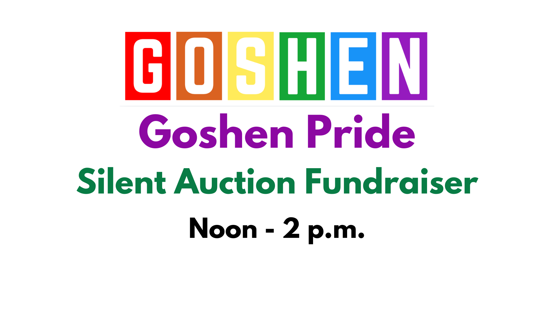 Goshen Pride Silent Auction